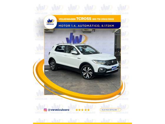 VOLKSWAGEN T-CROSS 1.4 250 TSI TOTAL FLEX HIGHLINE AUTOMÁTICO VOLKSWAGEN T-CROSS 1.4 250 TSI TOTAL FLEX HIGHLINE AUTOMÁTICO